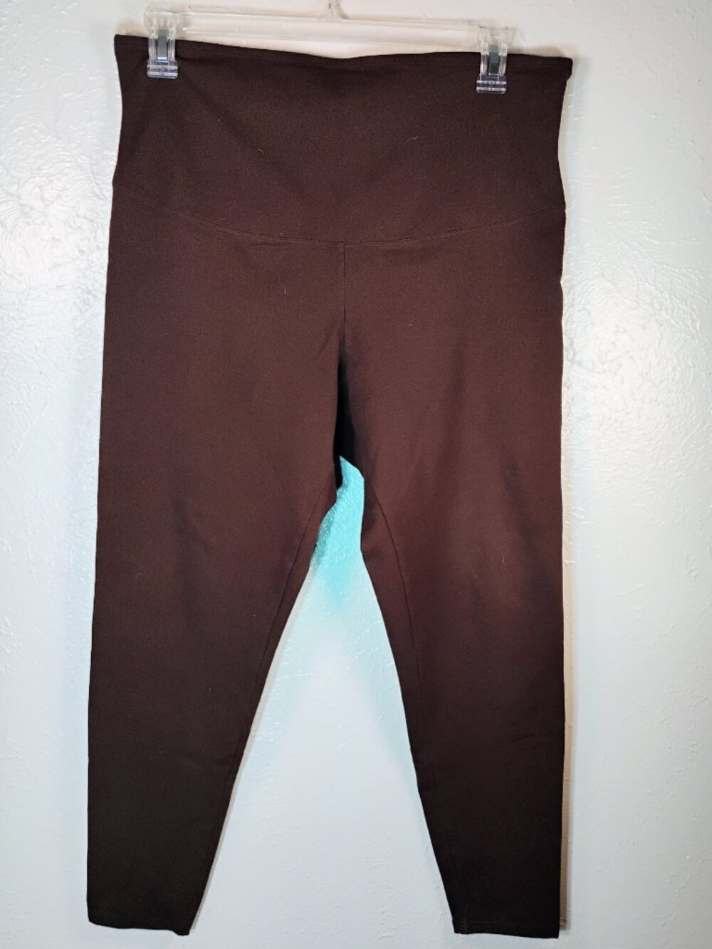 Yummie "Rachel" Chocolate Brown Full Length Thick Leggings Size 1x